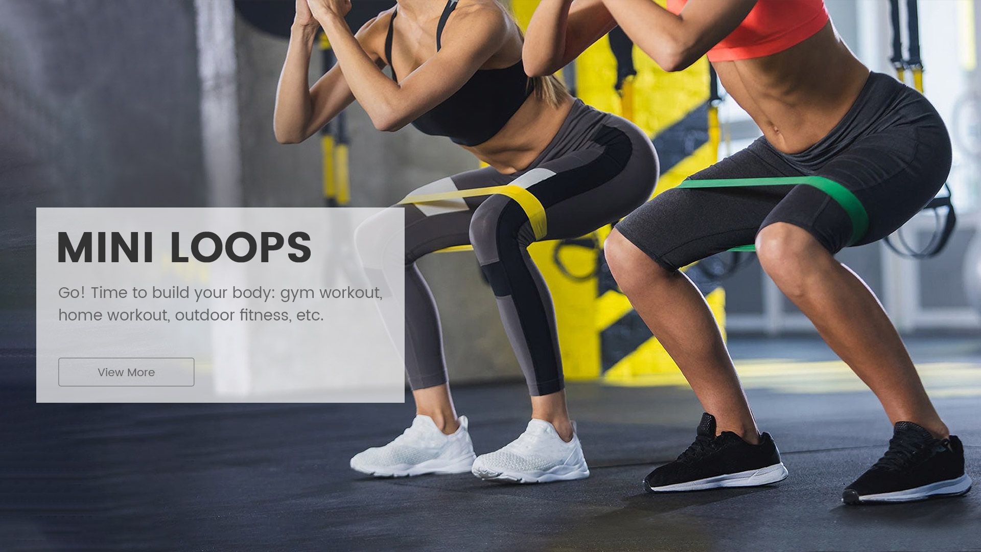 Mini loops Go! Time to build your body: gym workout,  home workout, outdoor fitness, etc.